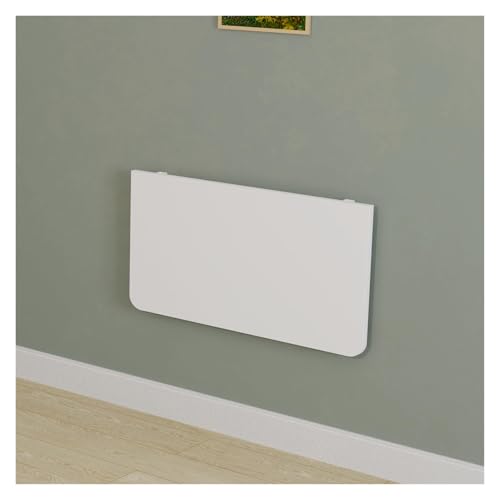 Mesa plegable compacta que ahorra espacio, escritorio multiusos para el hogar, oficina, cocina, lavandería, comedor, fácil almacenamiento, diseño blanco versátil (80 x 40 cm)