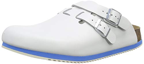 Preisvergleich Produktbild BIRKENSTOCK Professional Kay Leder Softfootbed, Herren Clogs, Weiß (Weiß), 42