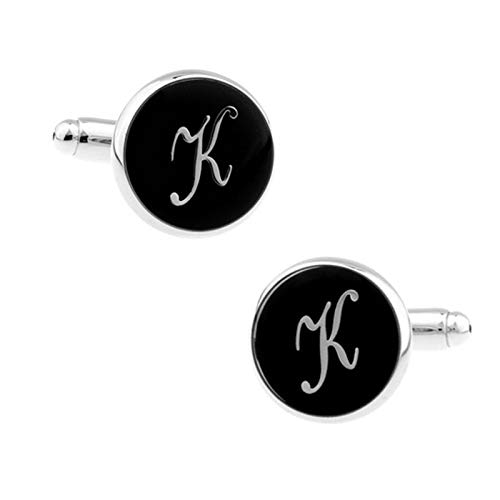 Manicaretas Circulares Letra K Negra para Hombre miniatura 1