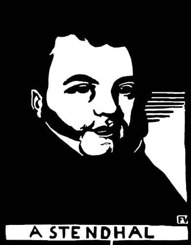 De Célèbres Tableaux Toile Stendhal - Impression Portrait Écrivain Français 60x90cm