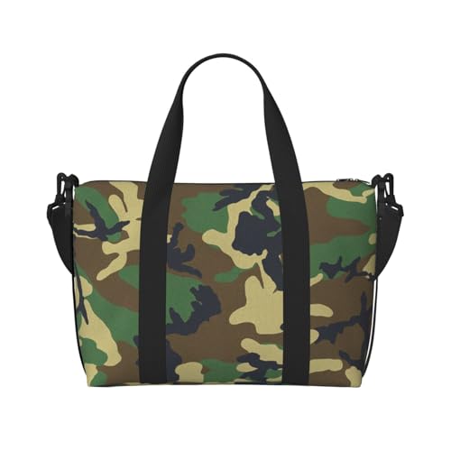 Sac de voyage camouflage vert imperméable anti-déchirure homme femme