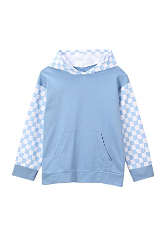 Image of Deeorla Little Boys Girls Cotton Tie Dye Hoodies Long Sleeve Pullover Sweatshirts for Big Kids 5-15Years