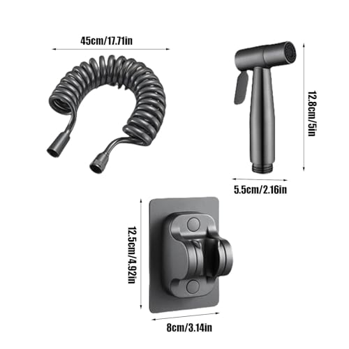 Herramienta de limpieza para inodoro con mango ergonómico y ducha 3