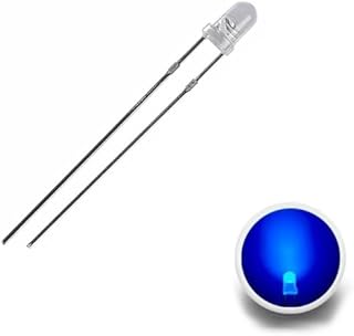 مصباح ليد 10 قطع، 3 ملم، أزرق