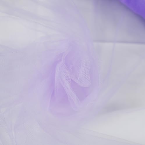 Craft And Party, Lavender Fabric Tulle Roll 54 Inch by 40 Yards (120 ft) Fabric Tulle Bolt for DIY Tutu Skirt, Wedding and Decoration (Lavender) - Thumbnail 5