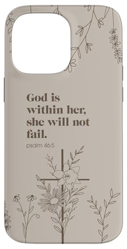 Minimalistic Christian Bible Verse Religious Scripture Jesus Case for iPhone 14 Pro Max