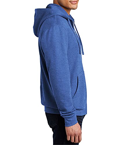 JustBlanks Mens V.I.T. Fleece Ultimate Full-Zip Long-Sleeve Hooded Sweatshirt Drawstring with Pocket Fleece Hoodie for Men2