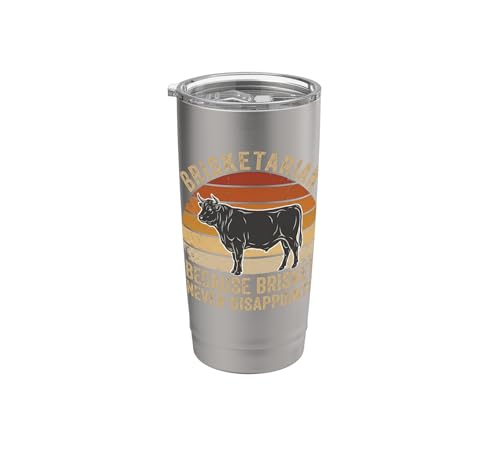 Brisketarian Because Brisket Never Disappoints Funny BBQ Stainless Steel Insulated Tumbler