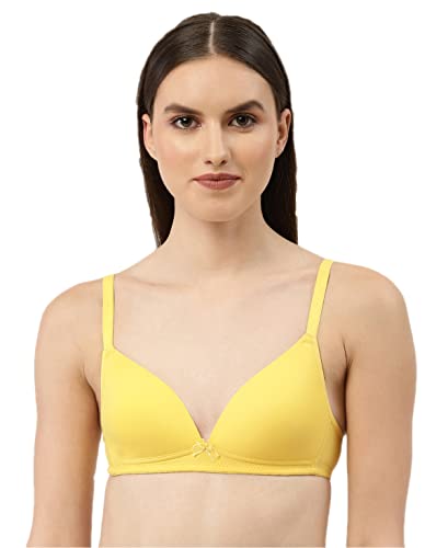 Image of EVA & JOY Women's Solid Lightly-Padded Non-Wired Full Coverage T-Shirt Bra (Pack of 1)