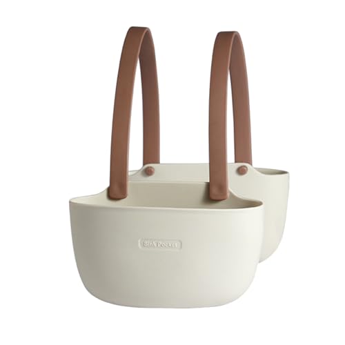 Zasjon Soporte Esponja Fregadero de Cocina, Organizador Fregadero Cocina Soporte para Esponja para Fregadero, Escurridor Estropajos Fregadero, Cesta Colgantes de Almacenamiento para Ordenar La Cocina