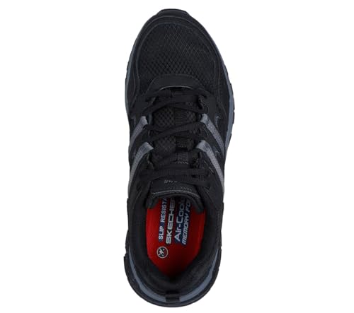 Skechers Men's Work D'lux Journey Sr Industrial Shoe, BKGY, 7 Wide