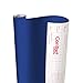 Con-Tact Brand Creative Covering, Self-Adhesive Shelf Liner, Multi-Purpose Vinyl Roll, Easy to Use and Apply, 18'' x 9', Royal Blue