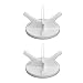 Onewer Golfballständer, Tennis Softballständer Gutes Geschenkmaterial Acryl Großzügig zum Stabilisieren des Balls zum Dekorieren von Räumen(Weiß 2 Stück)