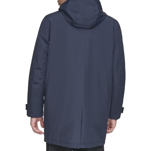 Image of Andrew Marc Men's Rain Jacket with Removable Hood and Back Vent