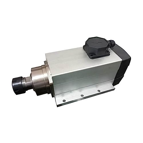ATO CNC Spindle Motor 3 phase 380V Air Cooled CNC Spindle Motor, 7kW, 18000rpm 400Hz Spindle Motor, for CNC Router Machine (7.5kW, 18000rpm)
