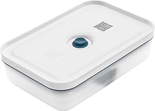 ZWILLING Fresh & Save Vacuum Lunch Box, L Flat, Plastic, Semitransparent-La Mer