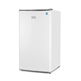 BLACK+DECKER 3.2 Cu. Ft. Compact Refrigerator, ENERGY STAR Certified Small Refrigerator, Single Door Mini Fridge with Chiller Compartment, Personal Fridge for Home or Dorm Room, BCRK32W, White