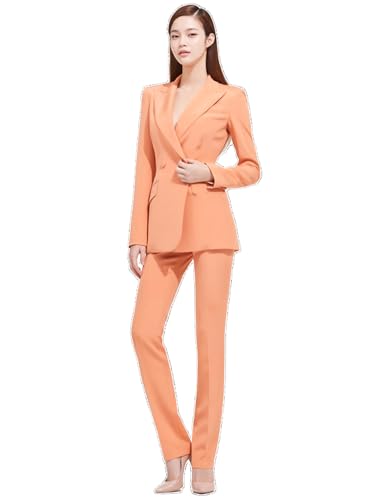 Veste & Pantalon tailleur femme chic Ulnomio ensemble 2 pièces moderne pique lapel