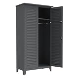 ZGHQHCDRH 73'' Tall Metal Tool Storage Cabinet, with Ample Storage Space for Garage,Warehouse,Garden,Office, Living Room,Bathroom,Utility Room (Slate)