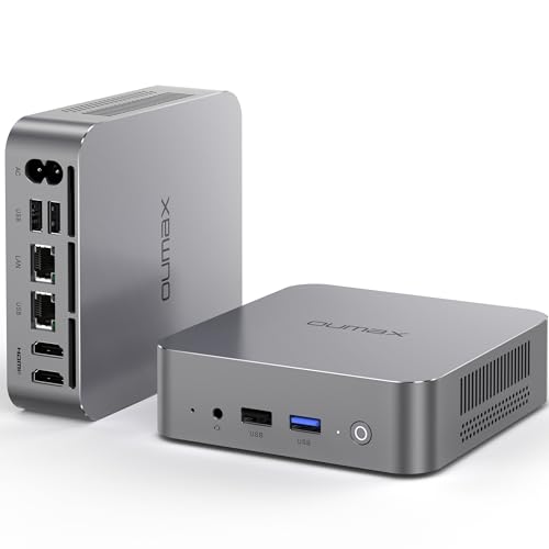 Image of N100 Mini PC, Intel 12th Gen N100(up to 3.4GHz), 16GB DDR4 500GB SSD Dual LAN Mini Computers, Build-in Power Supply Mini PC Support 4K Dual Display /USB3.2 /WiFi 5 /BT5 /Gigabit Ethernet Home /Office