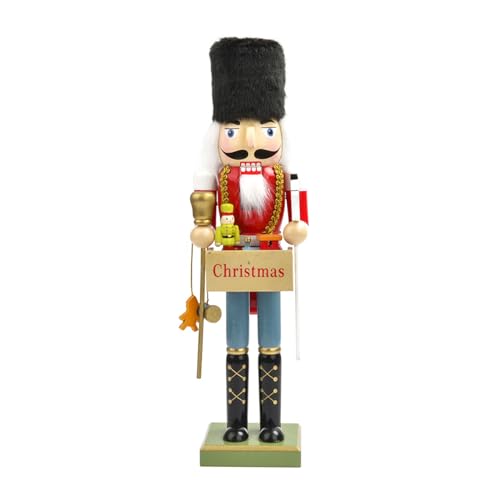 RWAJZAX Wood Nutcrackers Soldier Figurine Dolls Christmas Decoration For Holiday Tabletop Puppet Holiday Farmhouse Party Decor Wood Nutcrackers Soldier