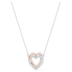 Idea Regalo - Swarovski Collana Swarovski Infinity, Cuore, Bianca, Mix di finiture