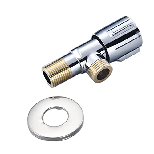 Vanne d'arrêt en cuivre G1/2 robinet d'angle robuste pour évier et WC