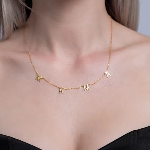 Mama Necklace for Women, 18K Gold Vermeil Mother's Necklaces, Mom Dainty Necklace for Women, Cursive Letter Pendant Necklace | Perfect Gifts for Mother's Day & Birthday2