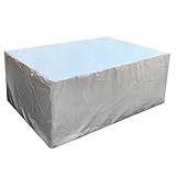 Jotekonoby Abdeckung für Gartenmöbel, wasserdicht, 420D-Oxford-Gewebe, wetterbeständig, Terrassentisch- und Stuhlabdeckung mit winddichtem Design, für Rattan-Sofa, Staub (60 x 60 x 60 cm)