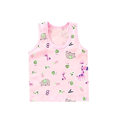 Image of KIKE New Born Baby Pure Cotton Printed Regular Fit Sando Innerwear Baniyan Kids Vest Infants Sleeveless Undershirts for Cute Boys Girls 0-24 Months Pack of 6