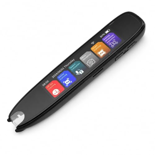 Scan Reader Pen, 2 Way Wi - Fi Text to Speech Device, Offline Translation Support, 142 Languages Translator Device with 3.7 inch Display