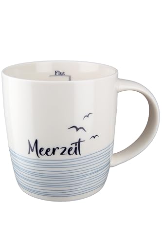 GILDE - 51848 - Kaffeebecher, Tasse, Meerzeit, Porzellan, 8,5cm x 12cm...