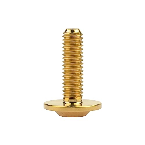 Image of Titanium Torx Head M6 x15 20mm Bolt Screw for Bicycle Motorcycle Car Modification Pack of 6 (Gold, M6x20mm)