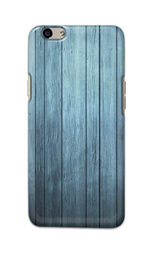 Image of Printed Hard Back Cover Case for Oppo F1s | Oppo A59 Back Cover (Wooden Blue) -702