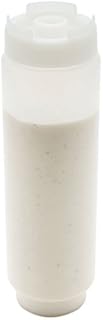FIFO Inverted Plastic Squeeze Bottle with Refill and Dispensing Lids - First In First Out - Perfect for Catering, and Food Trucks - 1ct box - Restaurant ware, 16 oz, Clear