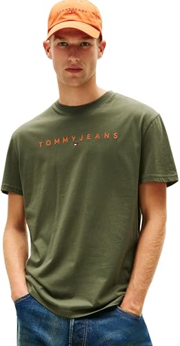T-Shirt Homme Tommy Jeans à Manches Courtes en Coton Blanc