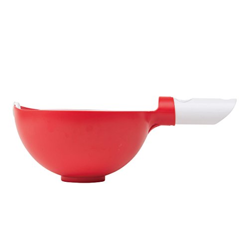 Master Pan MasterPan Twist Bowl Colander, 8", White And Red