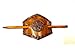 THIN HAIR LEATHER PONYTAIL BARRETTE, PONYTAIL BARRETTE FOR THIN HAIR, HAIR CLIP, SLIDE, WRAP, PONYTAIL HOLDERS, HAIR TIE, HANDMADE, HANDCRAFTED, HAND TOOLED, HOLDER, HAIR ACCESSORIES, BT 2402