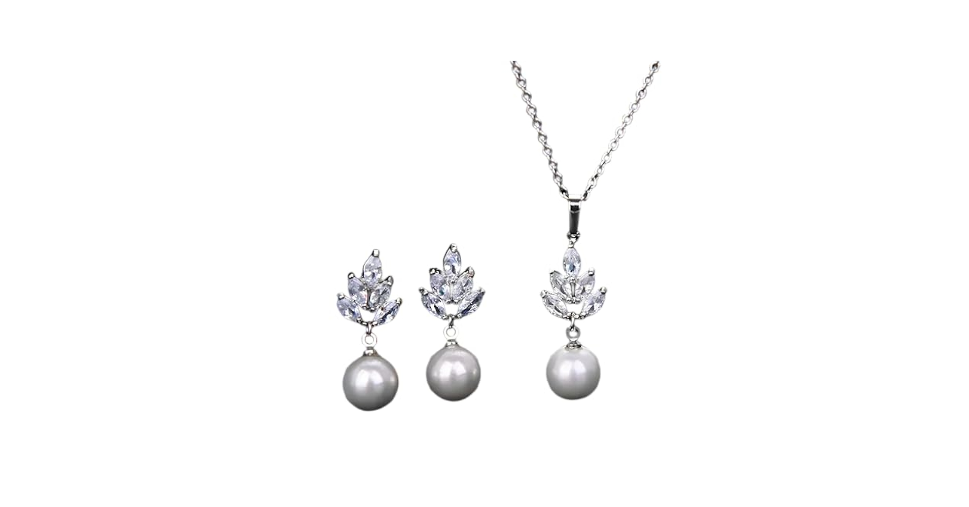 アクセサリー different necklace premium Amazon.com: EVER FAITH Women's Marquise CZ Leaf Teardrop