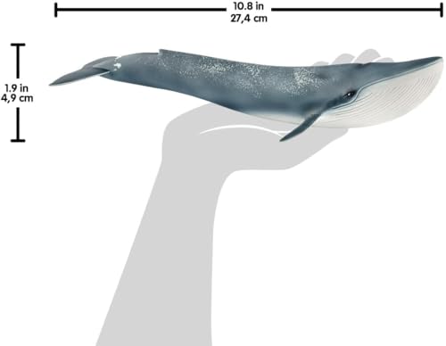 SCHLEICH 14806 Blue whale Wild Life Toy Figurine for children aged 3-8 Years