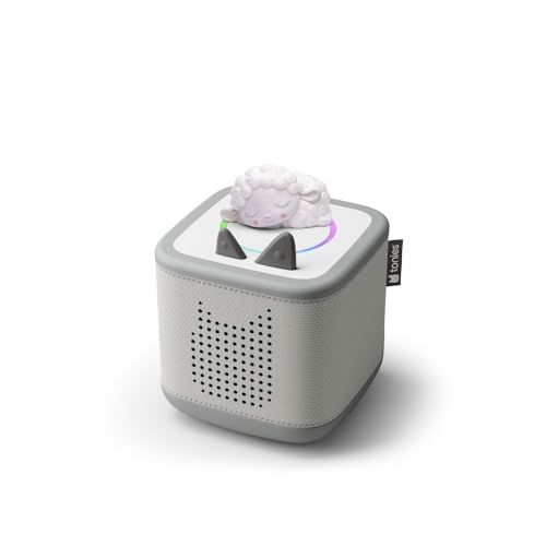 tonies Toniebox 2 Bundle Incl. 1 Tonie: Schlummerbande Schlummerschaf im Zauberwald, Mondgrau, Audioplayer für Hörbücher, Lieder, Einschlafen und Tonieplay für Kinder