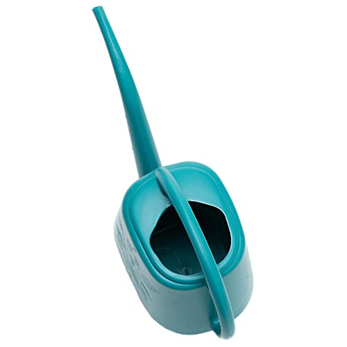 Image of Bloem Aqua Rite Watering Can: 56 Oz - Bermuda Teal - Large Capacity, Extra Long Spout, Durable Plastic, One Piece Construction, for Indoor & Outdoor Use, Gardening