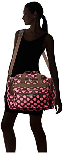 Image of World Traveler 81T16-637 Duffle Bag, One Size, Brown Pink Dot II