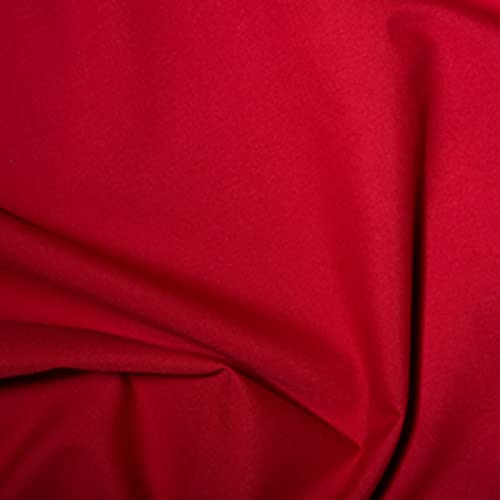 Tissu popeline bordeaux en polycoton de qualité supérieure pour projets créatifs