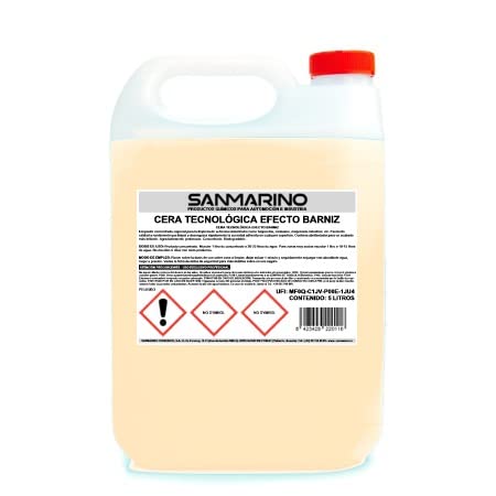 SANMARINO Cera TECNOLÓGICA Efecto Barniz Limpieza EN SECO 5 L Cover