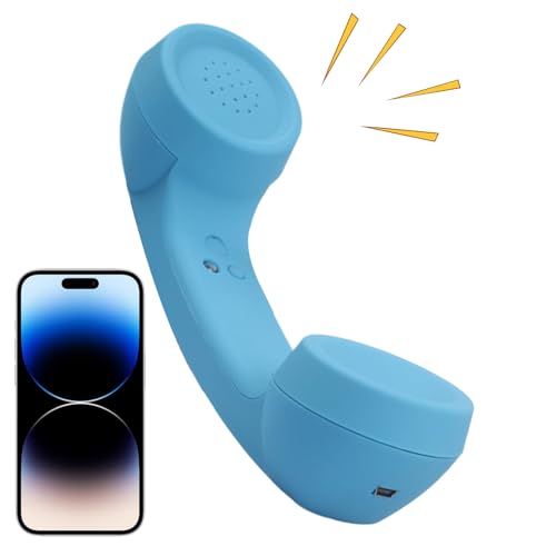 Teléfono de Línea Fija Retro,Recargable con Protección Anti-Radiación | Estilo Teléfono Receptor De Línea Fija Con Manija | Para Oficina Sala Escuela Hospital Oficina Hogar Cocina