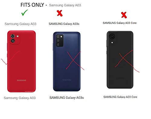 Image of COVERBLACK Silicone Case Back Cover for Samsung Galaxy A03 - Transparent