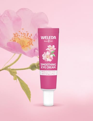 Weleda Smoothing Eye Cream with Wild Rose & White Tea, Reduces Wrinkles, For Dark Circles & Puffy Eyes, with Caffeine, Anti-Oxidant, Vegan, 12ml