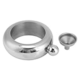 pulsera petaca wish 【Flagon de uso amplio】 ： Puede poner whisky, vino, jugo u otras bebidas en el petaca, participar en festivales, fiestas, conciertos y picnics. La innovadora botella de pulsera te convierte en el foco de la fiesta.