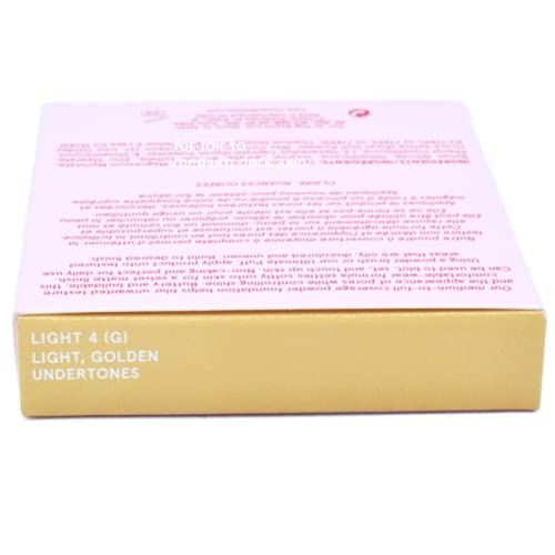 One Size Patrick Starrr Turn Up The Base Versatile Powder Foundation - Light 4 (G) Light, Golden Undertones Face Pressed Makeup Medium-To-Full Coverage, Soft Matte Finish 0.28 Ounce #TOP2